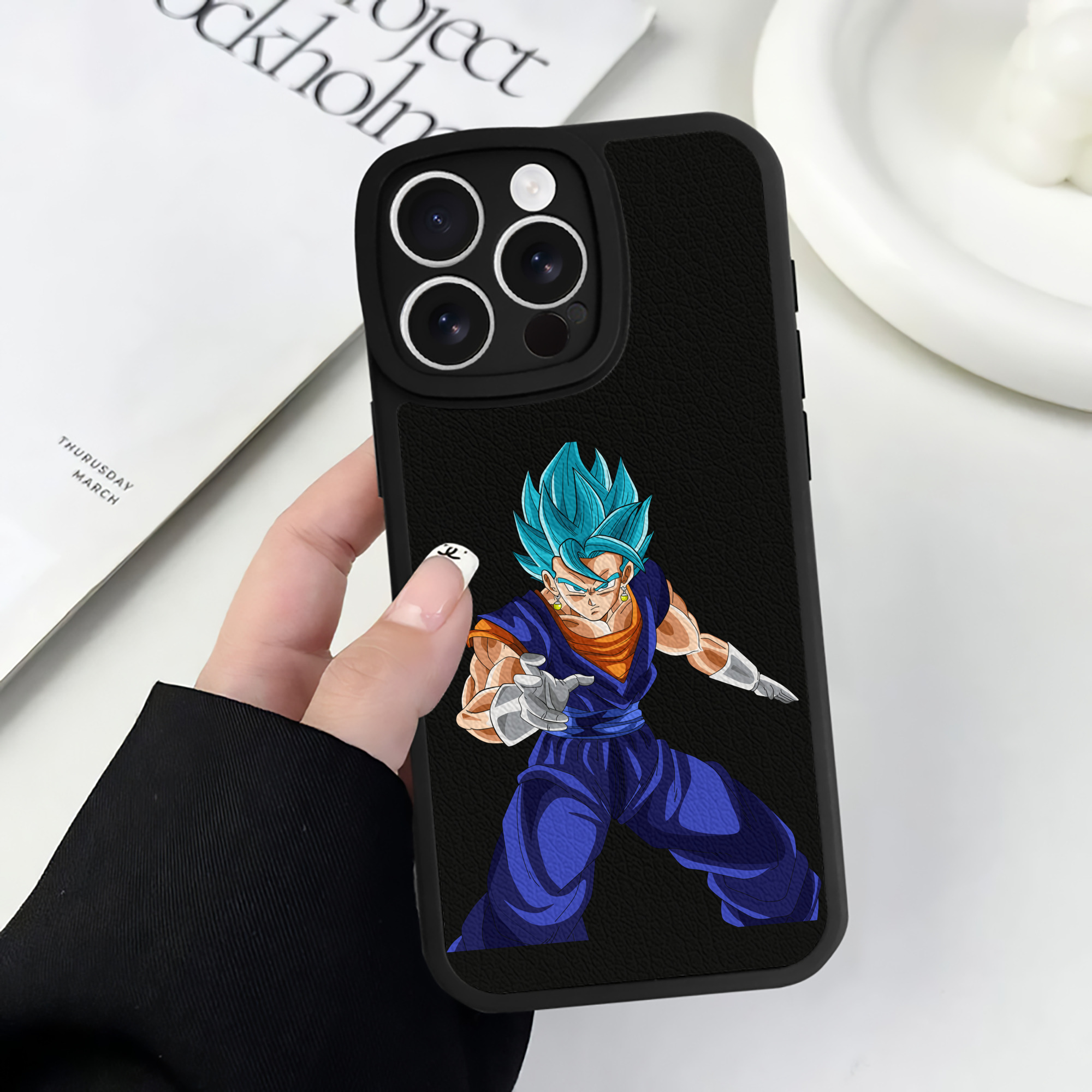 （画像用） ドラゴンボール ベジット DRAGON BALL Vegetto 【iPhone 16シリーズ対応】シリコンスマホケース（レザー調） 材質：シリコン